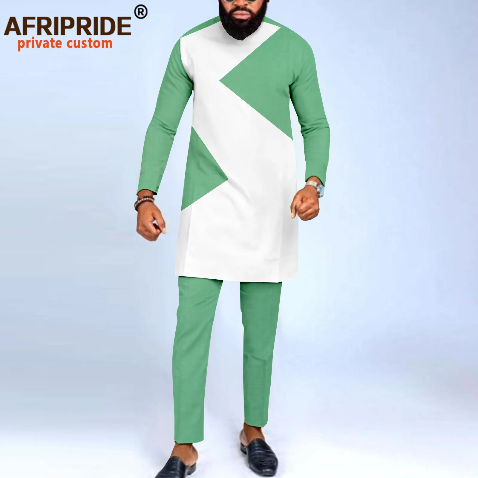 Men Formal Wear Clothes - アフリカのダシキメンズウェア,ラージサイズのシャツとパンツ,アンカラトップ,部族の衣装,伝統的な服,2個セット,a2216072