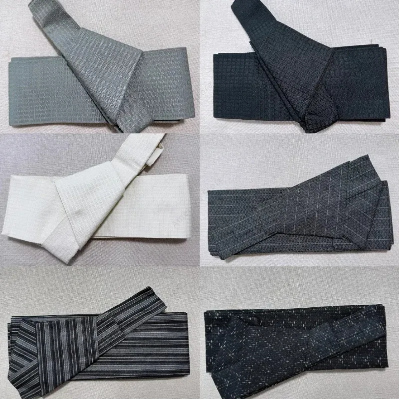 Traditional Japanese Men'S Formal Wear - 日本のメンズ浴衣帯ベルト マジックテープ付き 調節可能な伝統的な着物アクセサリー バスローブ フォーマルウェア用