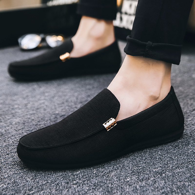 Men'S Formal Party Wear Shoes - 男性カジュアルシューズキャンバススリッポンファッションローファー男性の高級ドレスドライビングシューズフォーマルウェディングパーティーフラットプラスサイズ