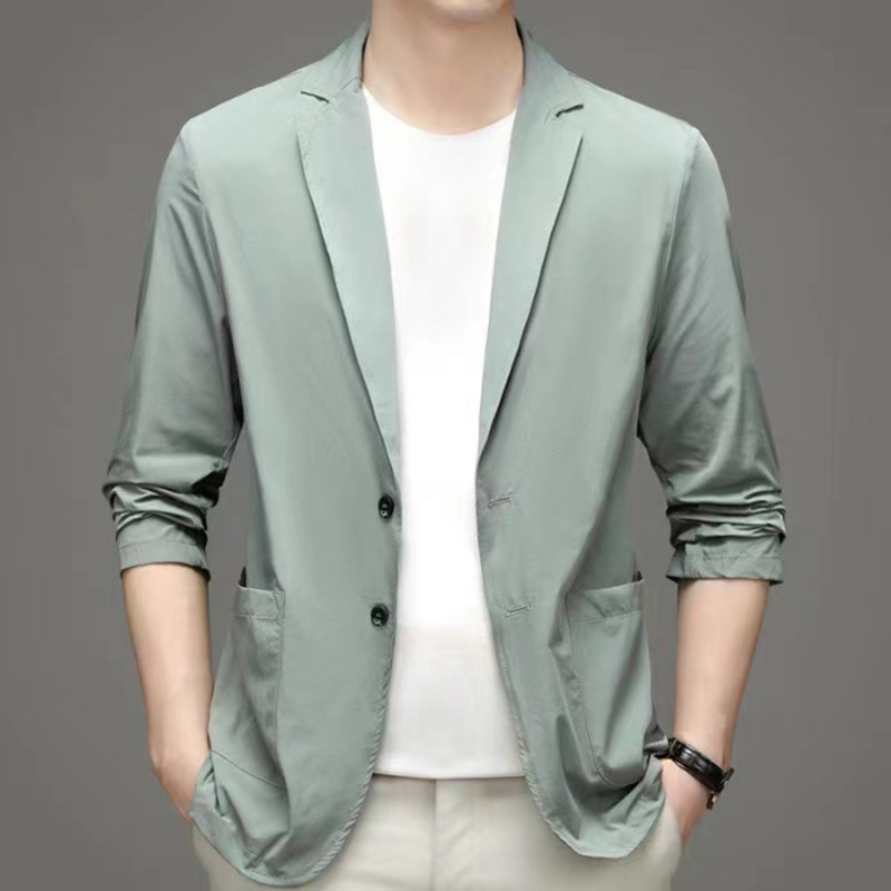 Men Formal Wear Clothes - メンズコットンワークウェアブランドビジネス服サイズM-7XL高品質カジュアルトラヘデオンブレ紳士韓国フォーマルスーツ