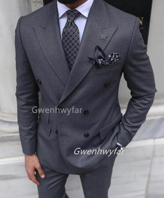Men Formal Wear Clothes - Gwenhwyar-メンズグレーダブルブレストスーツ、フォーマルビジネスウェア、カスタムスリムフィット服、アウタージャケット、パンツ、ベスト、ウェディング、メンズ