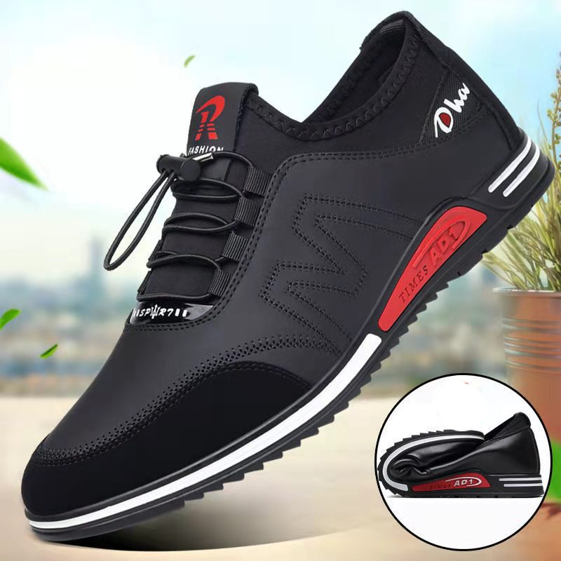 Men Formal Wear With Sneakers - メンズシューズファッションソフト底男性カジュアルシューズ英国スタイルのフォーマルシューズ通気性レースアップボトムライトスニーカー男性サイズ 44