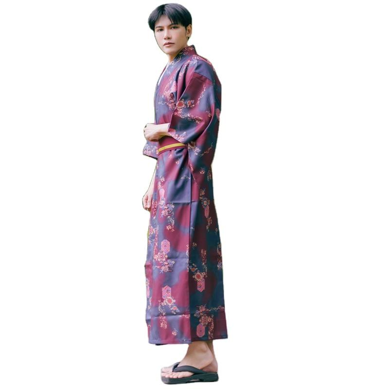 Traditional Japanese Men'S Formal Wear - 伝統的な武士の紳士服,日本のエスニックウェア,フォーマルな着物,しわになりにくい素材
