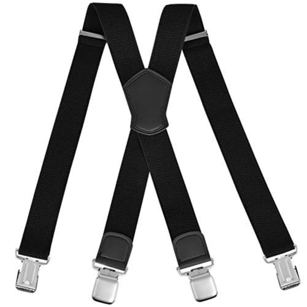 新しい伸縮性のある頑丈なサスペンダー、通気性のある生地、調節 - Suspender Clip Formal のレビューと価格