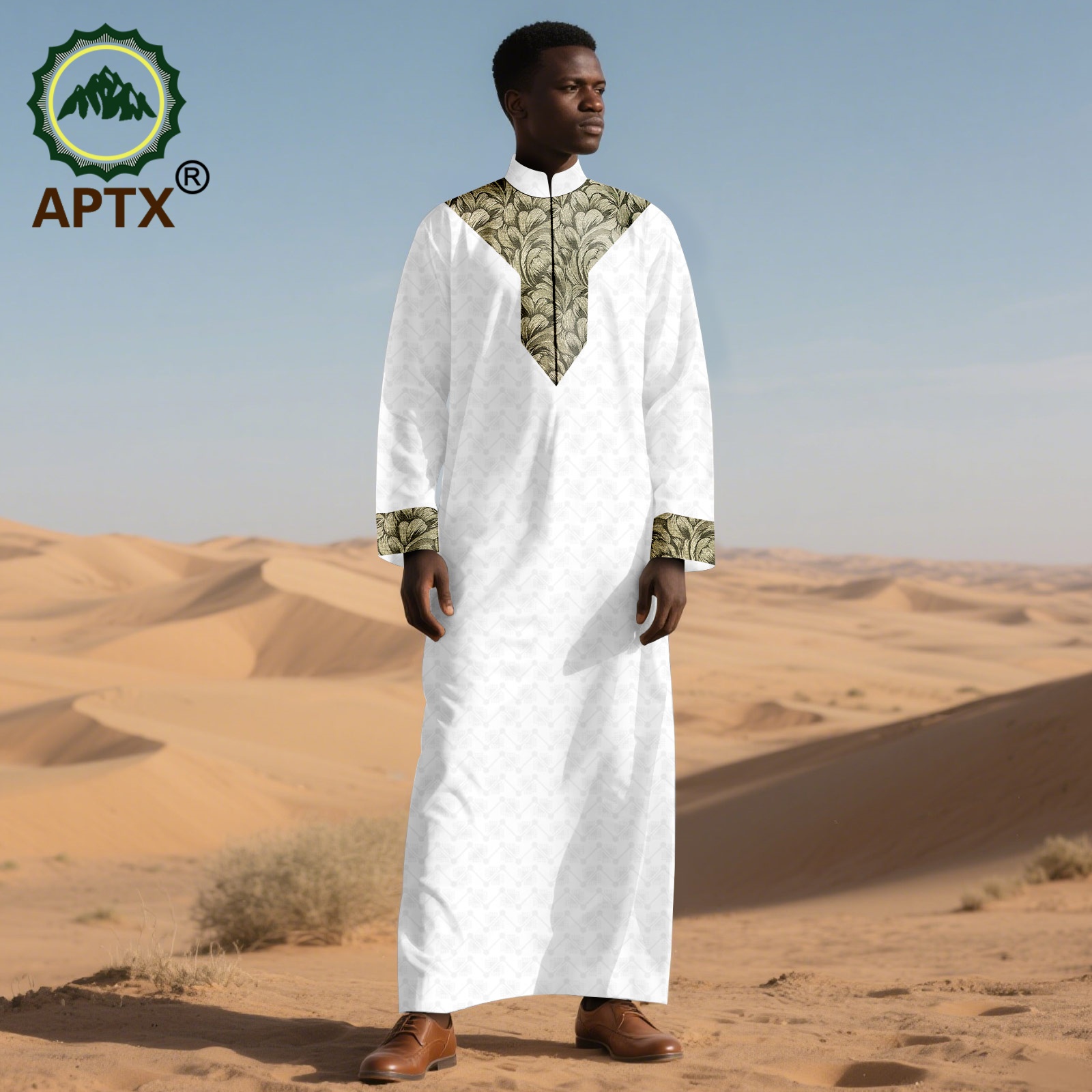 アフリカの服男性の伝統刺繍ロングローブ着用フォーマルな服装ス - Men Formal Wear Clothes のレビューと価格
