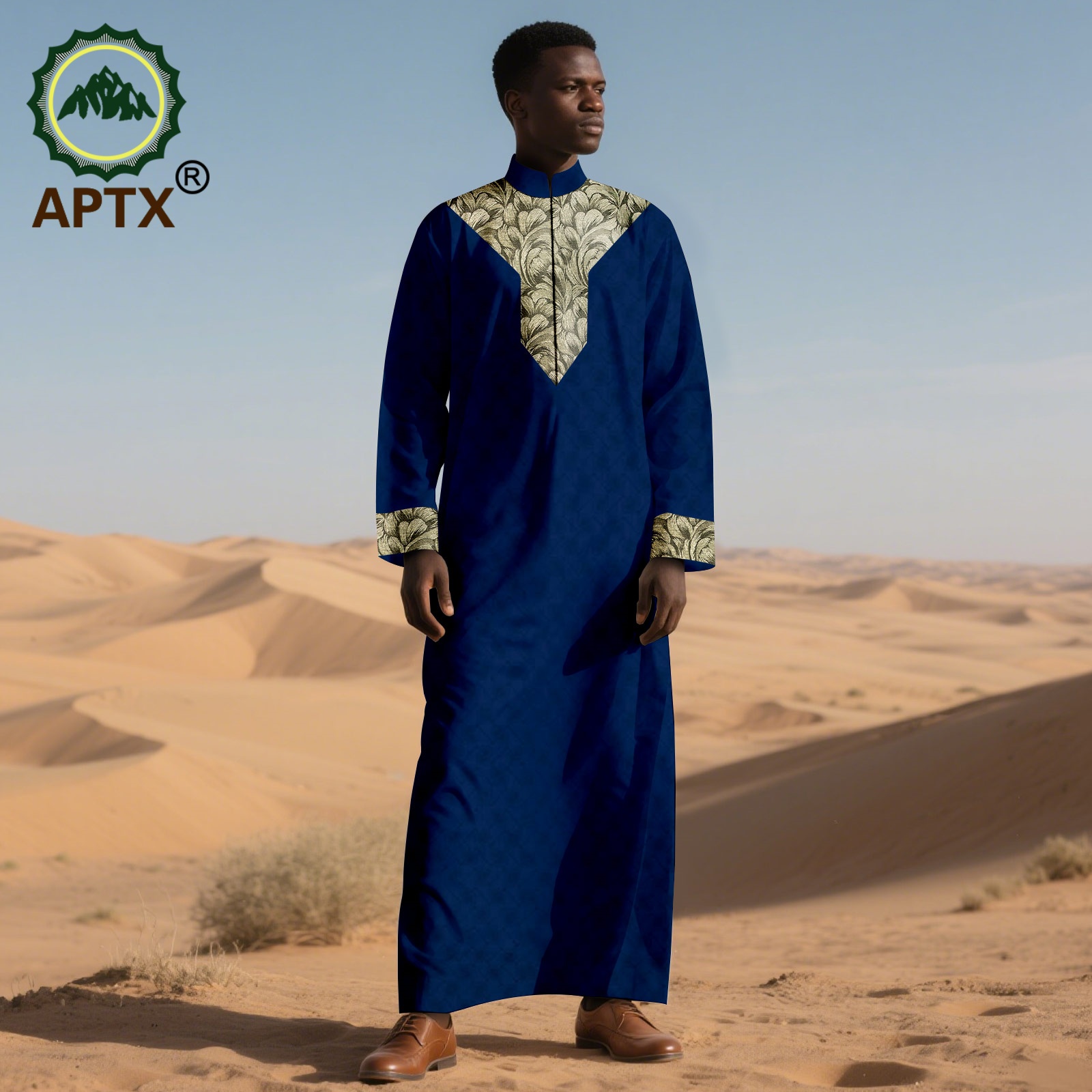 アフリカの服男性の伝統刺繍ロングローブ着用フォーマルな服装ス - Men Formal Wear Clothes のレビューと価格