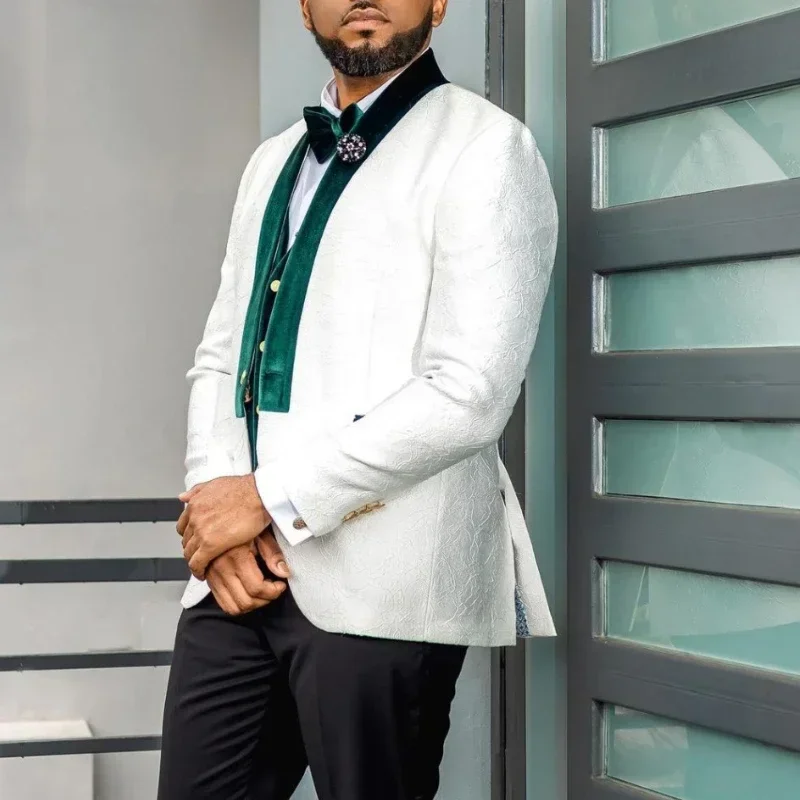 男性用のアフリカンスタイルのウェディングスーツ,タイトフィッ - Men Formal Wear Clothes のレビューと価格