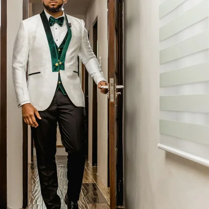 男性用のアフリカンスタイルのウェディングスーツ,タイトフィッ - Men Formal Wear Clothes のレビューと価格