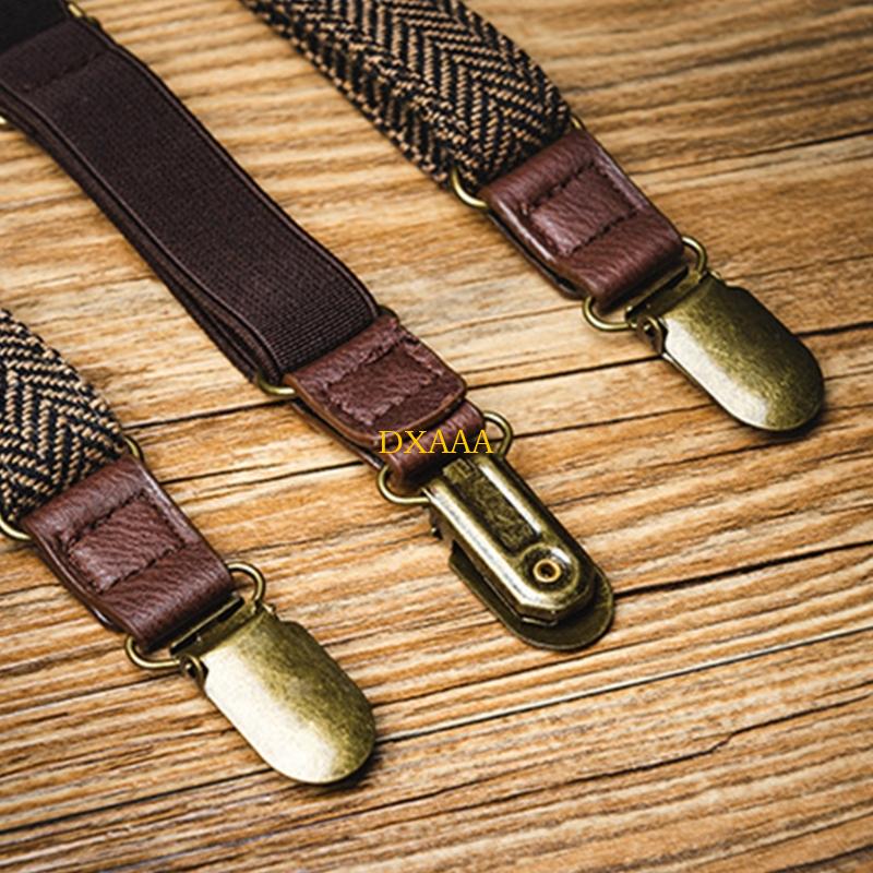 DXAA 弾性ジャカードサスペンダー男性用長さ調節可能耐久性 - Suspender Clip Formal のレビューと価格
