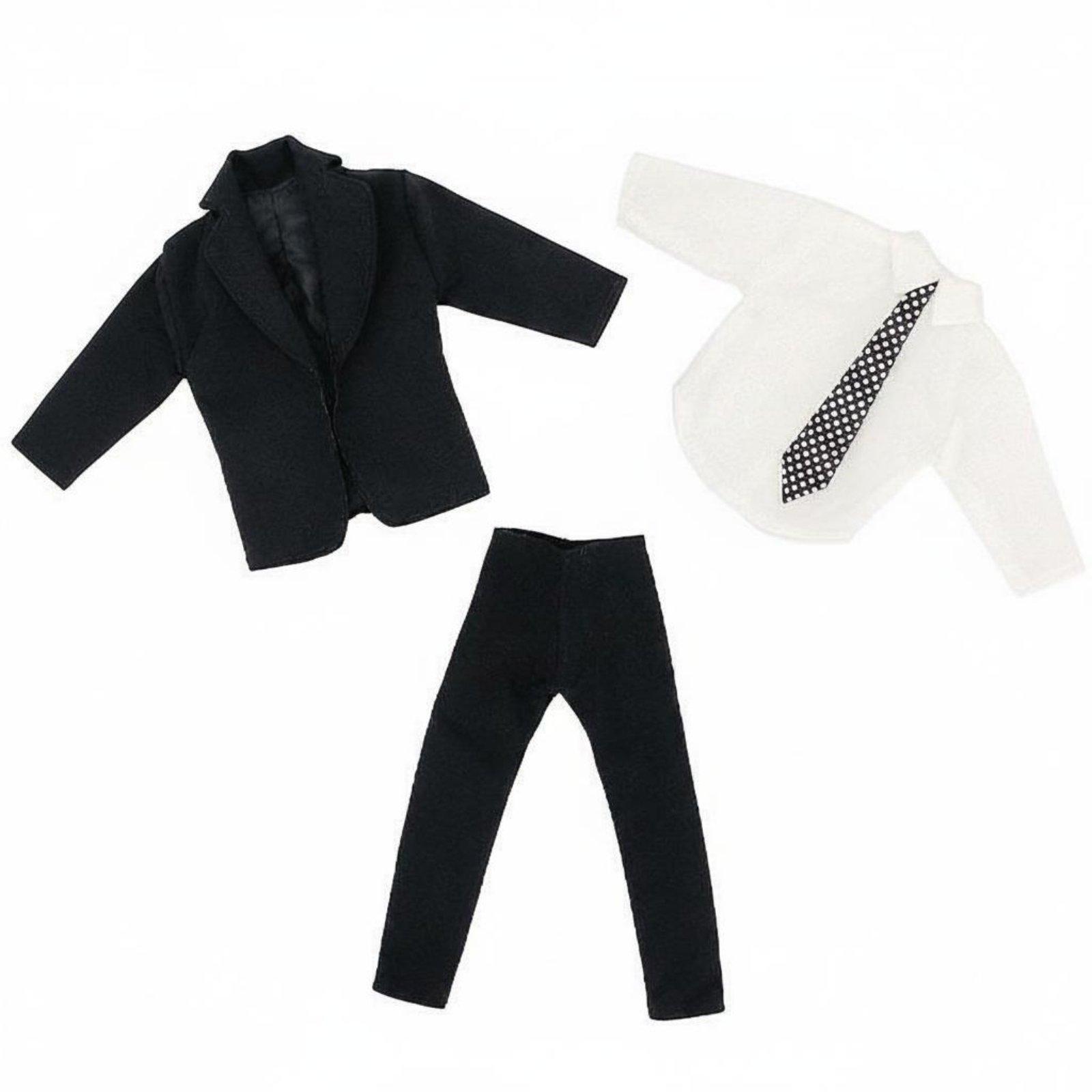 男性人形スーツ布タキシード衣装男性人形服セットフォーマルウェ - Men Formal Wear Clothes のレビューと価格