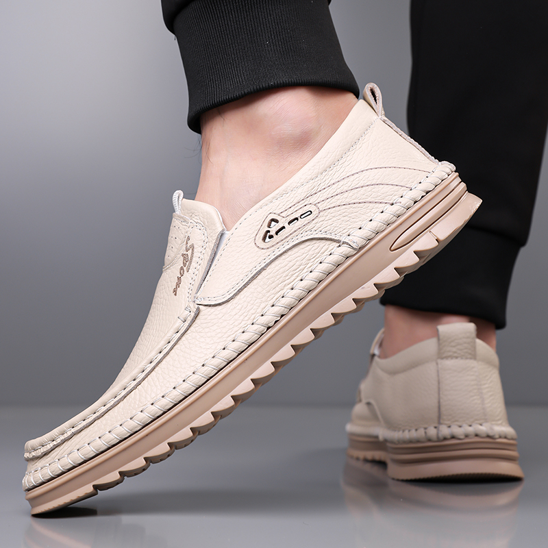 本革牛革製ビジネスカジュアルレザーシューズ メンズファッショ - Men Formal Wear With Sneakers のレビューと価格