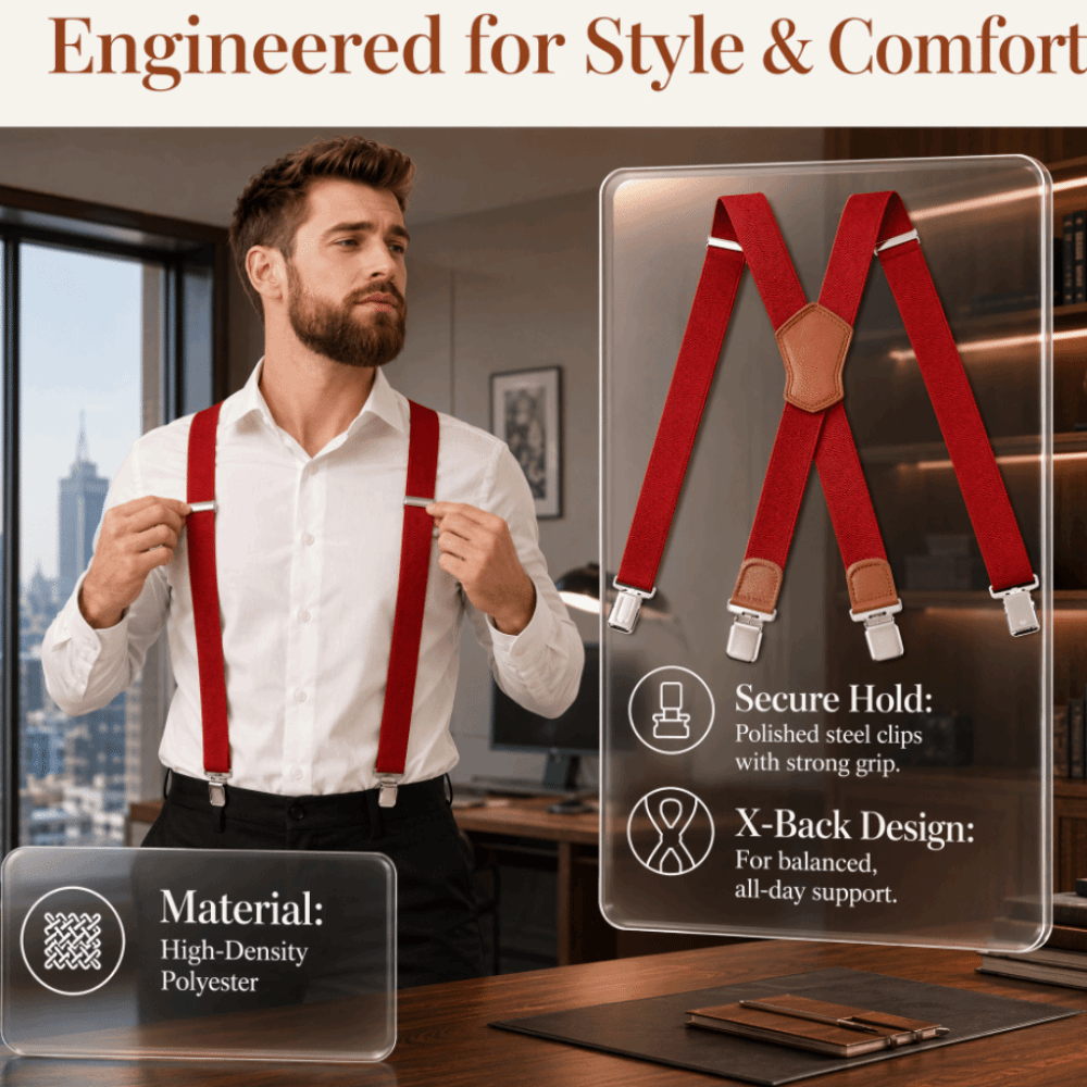 伸縮性のある頑丈なサスペンダー、調節可能なコーンパターンバッ - Suspender Clip Formal のレビューと価格