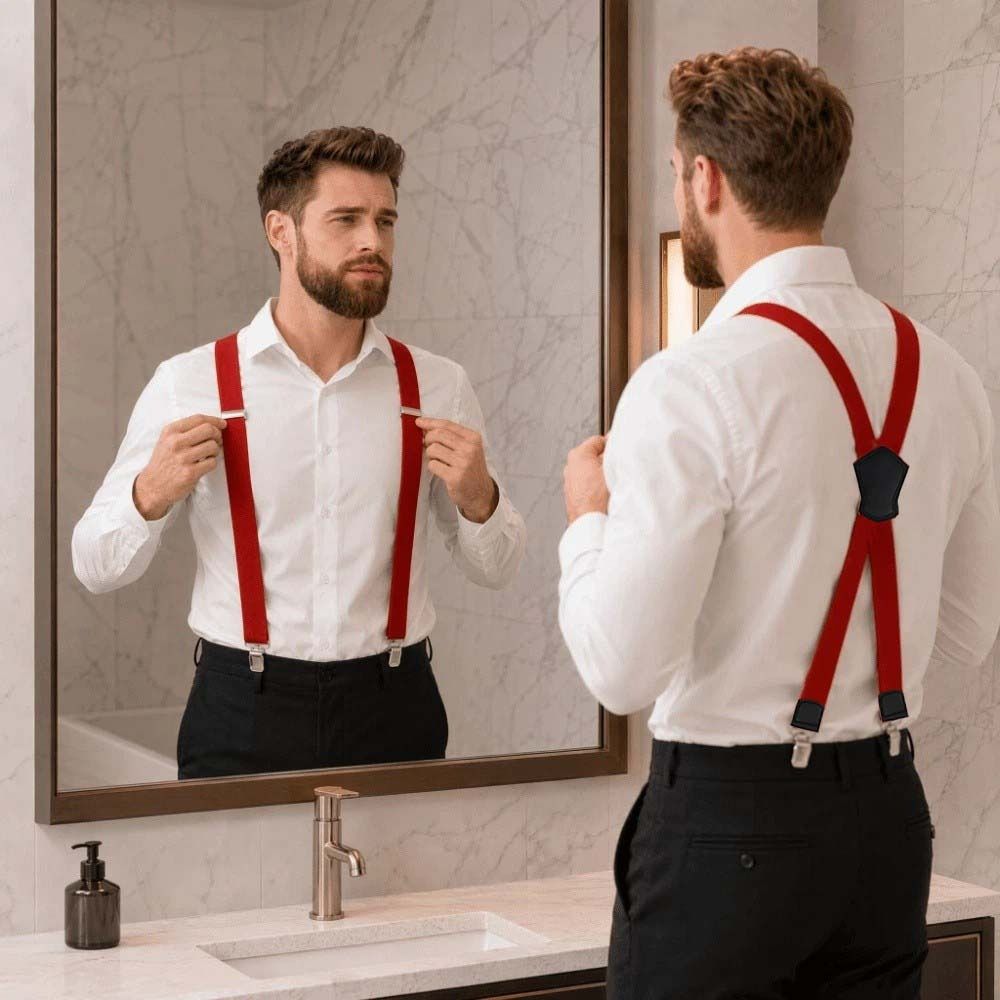 伸縮性のある頑丈なサスペンダー、調節可能なコーンパターンバッ - Suspender Clip Formal のレビューと価格
