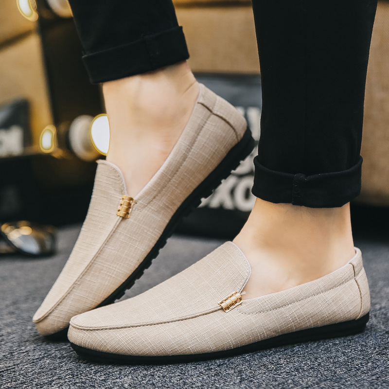 男性カジュアルシューズキャンバススリッポンファッションローフ - Men'S Formal Party Wear Shoes のレビューと価格