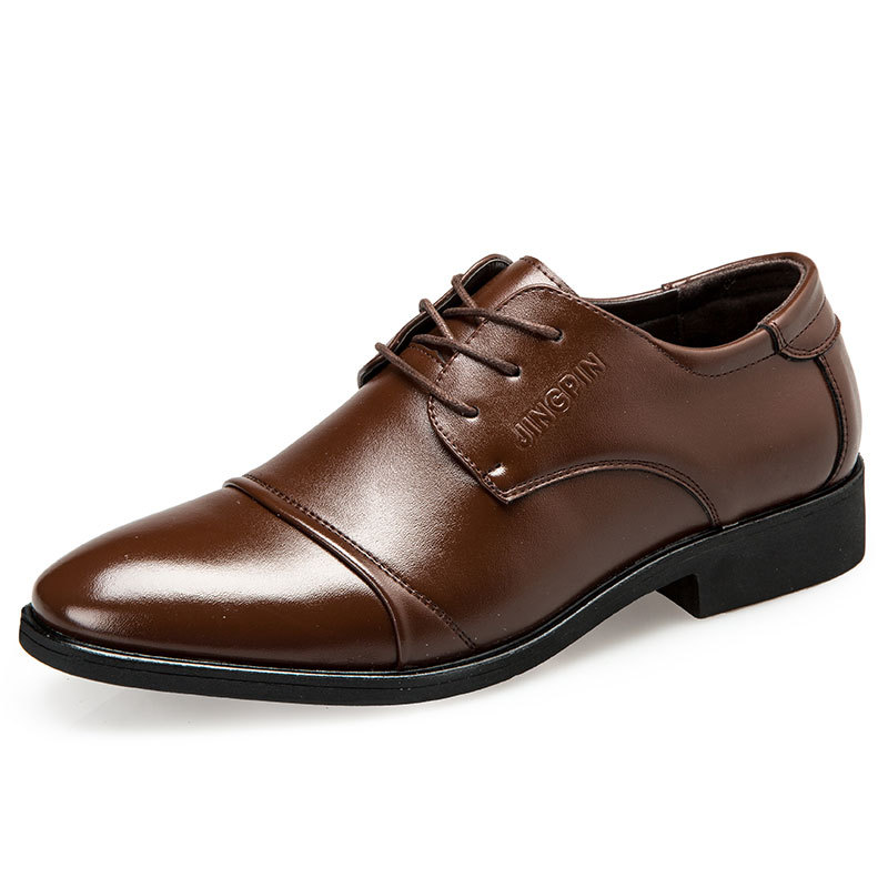 大きいサイズのメンズレザーシューズ、ビジネスドレスシューズ、 - Men'S Formal Party Wear Shoes のレビューと価格