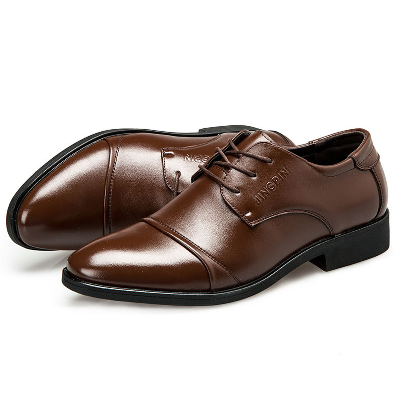 大きいサイズのメンズレザーシューズ、ビジネスドレスシューズ、 - Men'S Formal Party Wear Shoes のレビューと価格