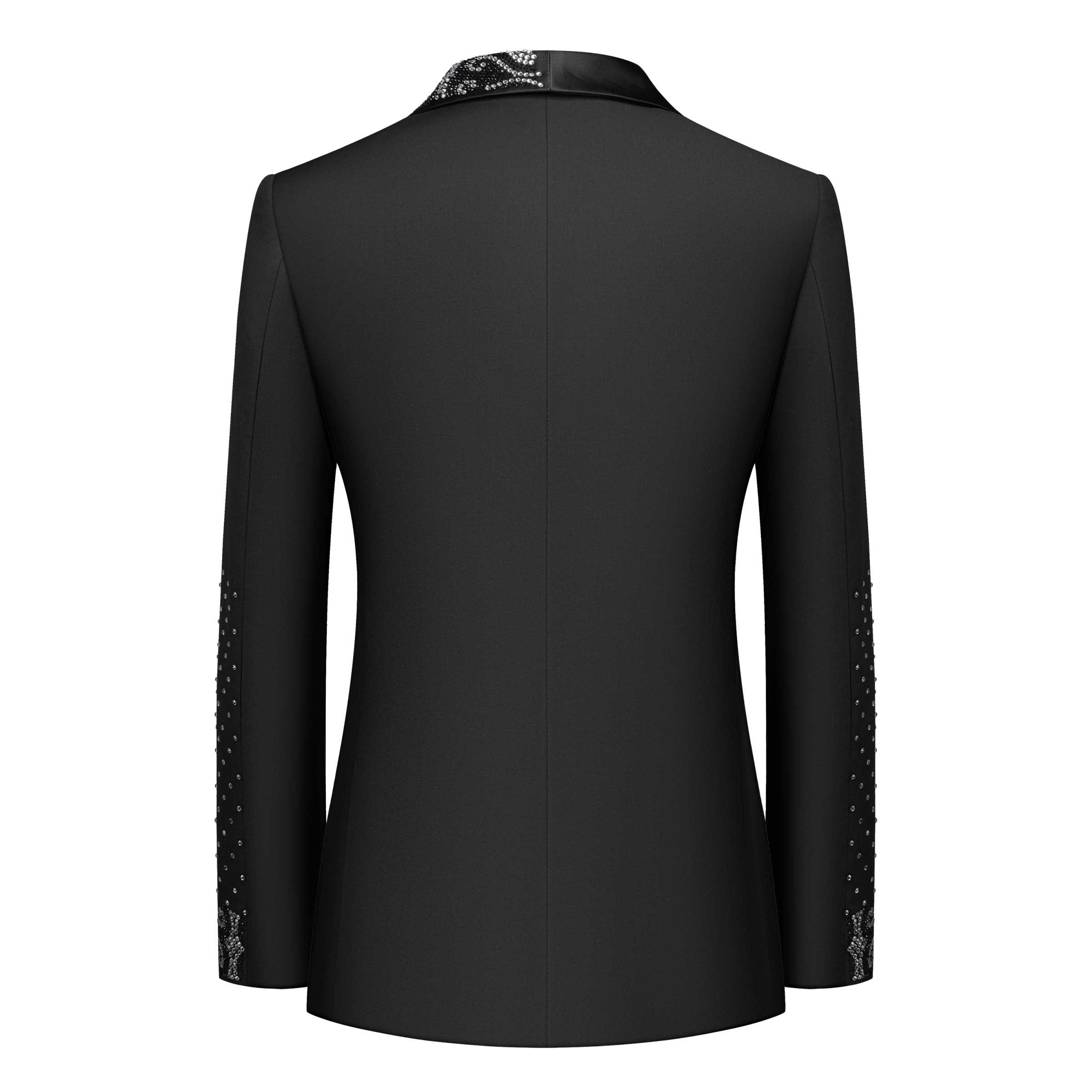 リアルピクチャーメンズスーツクリスタルビジネスウェディングメ - Men'S Formal Wear No Suit のレビューと価格