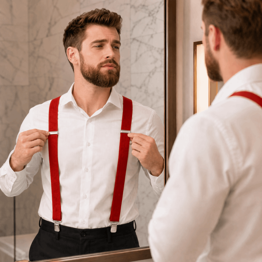 伸縮性のあるヘビーデューティーサスペンダー、調節可能なコーン - Suspender Clip Formal のレビューと価格