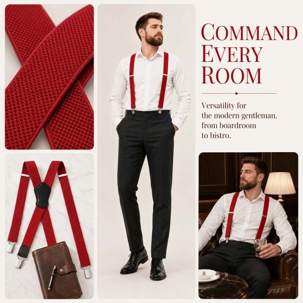 伸縮性のあるヘビーデューティーサスペンダー、調節可能なコーン - Suspender Clip Formal のレビューと価格