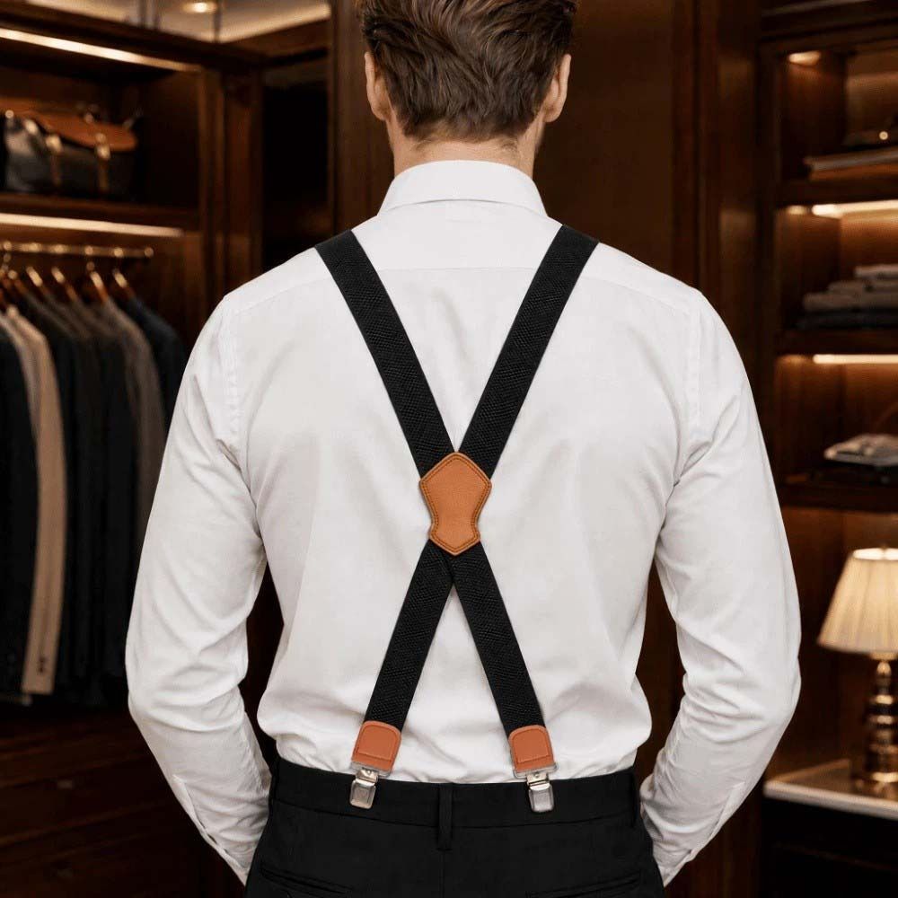 新しい伸縮性のある頑丈なサスペンダー、調節可能なコーンパター - Suspender Clip Formal のレビューと価格