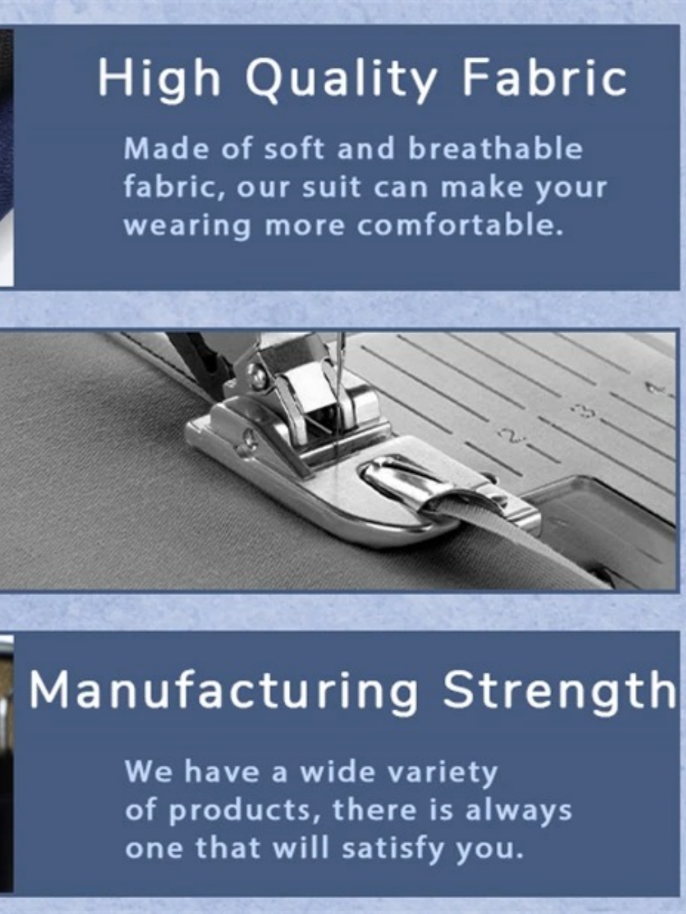 ダークブルー メンズフォーマルスーツ3点セット ビジネスオフ - Men Formal Wear Clothes のレビューと価格