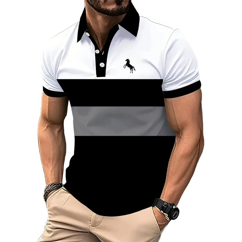 メンズ ポロシャツ 半袖 グラデーションカラー ジム フィッ - Men Formal Wear Clothes のレビューと価格