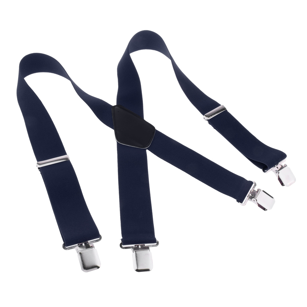男性用クリップ式サスペンダー 調節可能なXバックトラウザーズ - Suspender Clip Formal のレビューと価格